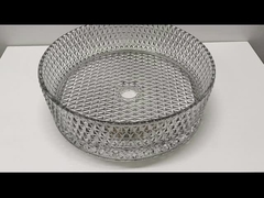 Γυάλινος νιπτήρας σε πάγκο χωρίς υπερχείλιση Στρογγυλός νιπτήρας μπάνιου