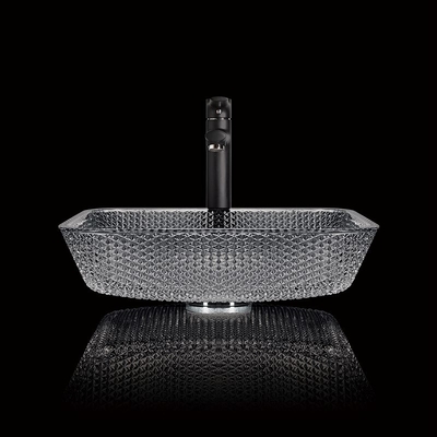Countertop 400mm λεκάνη 12mm χεριών πλυσίματος πυκνά γκρίζο χρώμα για τη τραπεζαρία