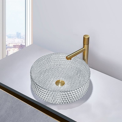 Σύγχρονοι Countertop χρώματος λεκανών πλυσίματος γυαλιού ασημένιοι καλλιτεχνικοί νεροχύτες