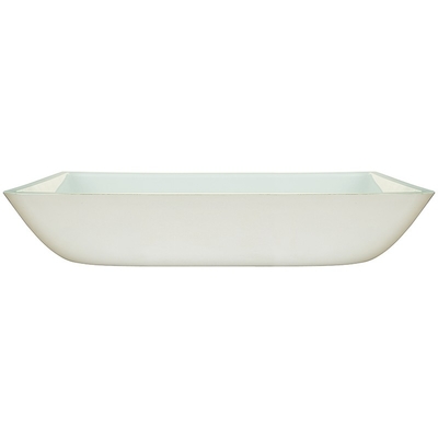 Βάθρο επάνω από αντίθετο ορθογώνιο Countertop λουτρών κύπελλων γυαλιού νεροχυτών σκαφών