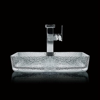 330mm 460mm μπάνιο πλυντήριο λεκάνη επιφάνειας επιφανειακού γυαλιού πεθαίνει χύτευση Κρυστάλλινο καθαρό