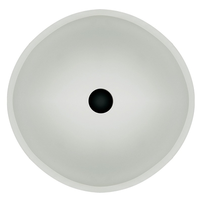 Άσπρο μετριασμένο βαθύ Countertop 380mm κύπελλων λεκανών γυαλιού μήκος 132mm κύκλος ύψους