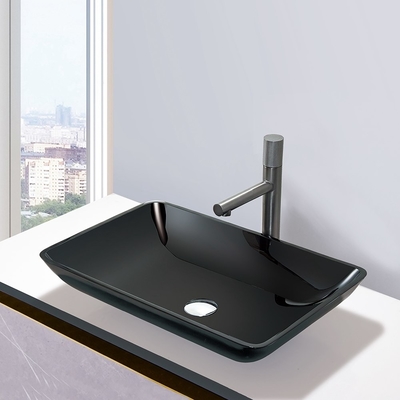Τοποθετημένοι Countertop εσωτερικός και εξωτερικό λεκανών πλυσίματος λουτρών ομαλοί χειροποίητοι
