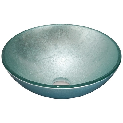 Στρογγυλή ασημένια μετριασμένη Countertop λουτρών νεροχυτών γυαλιού λεκάνη πλυσίματος