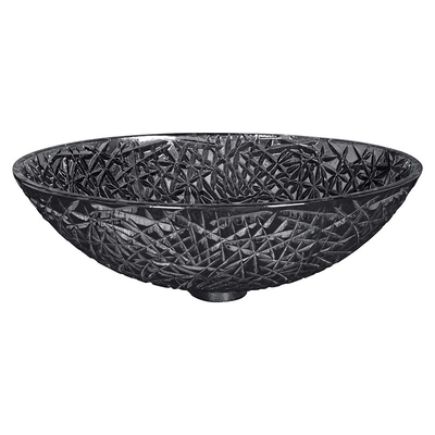 Διαφανείς μαύροι Countertop λουτρών κύπελλων λεκανών πλυσίματος γυαλιού κρυστάλλου Diecasting νεροχύτες