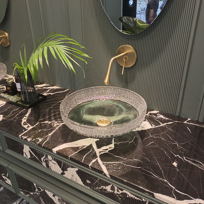 12 mm παχιά στρογγυλή γυάλινη δεξαμενή δεξαμενές χωρίς υπερχείλιση στρογγυλή 12 mm πάχος