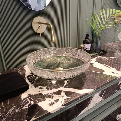 Στυλάτα στρογγυλά νιπτήρια μπάνιου με μέγεθος αποχέτευσης 1,77 ίντσες